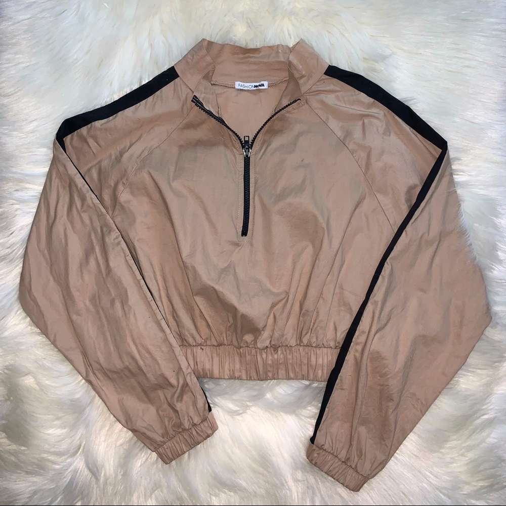 Fashion Nova Cropped Zip Up